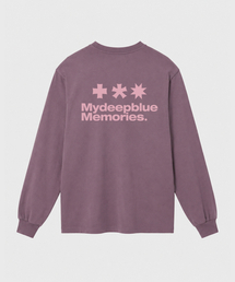 MM SYMBOL LOGO LONG SLEEVE T(DARK PINK)