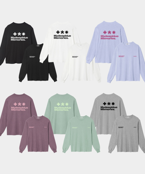 mydeepbluememories(マイディープブルーメモリーズ)の「MM SYMBOL LOGO LONG SLEEVE T(DARK PINK)(Tシャツ/カットソー・レディース・ホワイト・ONE SIZE)」の3枚目の写真