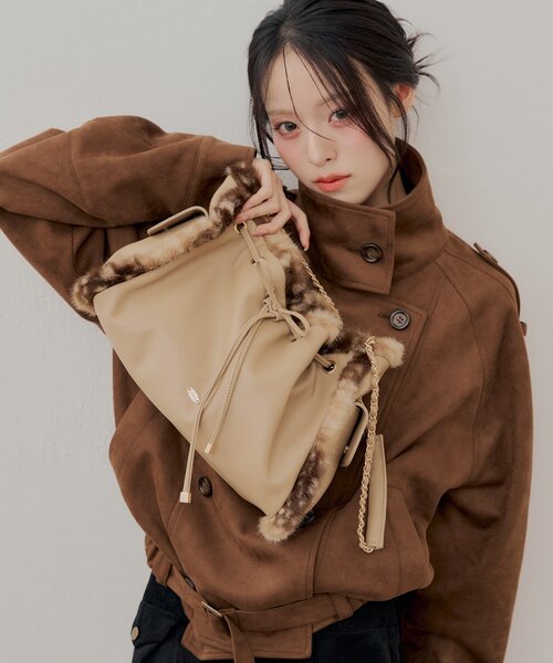 ファーコンビチェーンショルダーバッグ（ショルダーバッグ）｜Chico
