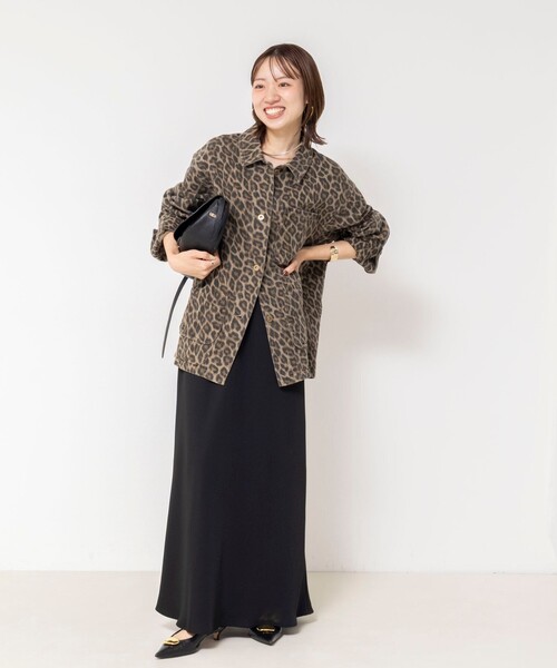 NOLLEY’S(ノーリーズ)の「【WEB限定】ウォッシャブルレオパードジャケット(ブルゾン・レディース・ベージュ系その他3・FREE)」の5枚目の写真
