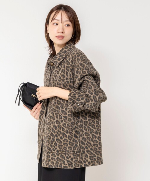 NOLLEY’S(ノーリーズ)の「【WEB限定】ウォッシャブルレオパードジャケット(ブルゾン・レディース・ベージュ系その他3・FREE)」の8枚目の写真