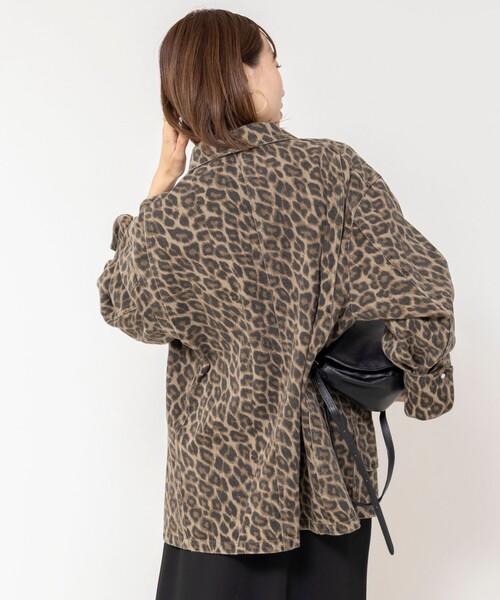 NOLLEY’S(ノーリーズ)の「【WEB限定】ウォッシャブルレオパードジャケット(ブルゾン・レディース・ベージュ系その他3・FREE)」の9枚目の写真