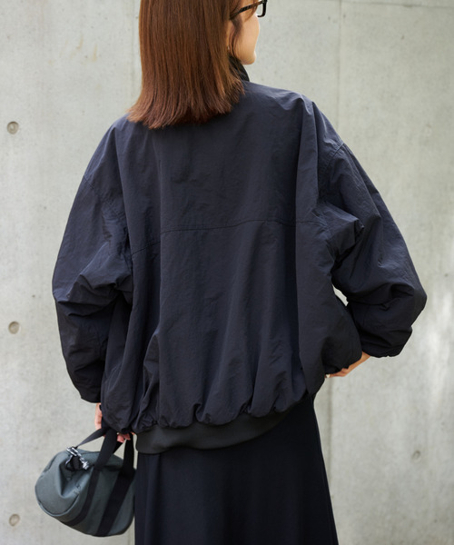 OUTDOOR PRODUCTS(アウトドアプロダクツ)の「FREECE LINED BOMBER JACKET(ブルゾン・レディース・ブラック/レッド・FREE)」の9枚目の写真