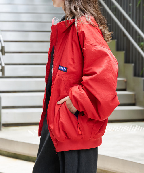 OUTDOOR PRODUCTS(アウトドアプロダクツ)の「FREECE LINED BOMBER JACKET(ブルゾン・レディース・ブラック/レッド・FREE)」の18枚目の写真