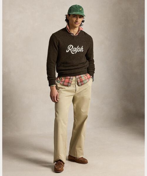 POLO RALPH LAUREN(ポロ ラルフ ローレン)の「The Ralph ロゴ セーター(ニット/セーター・メンズ・ブラウン・S/M/L)」の6枚目の写真