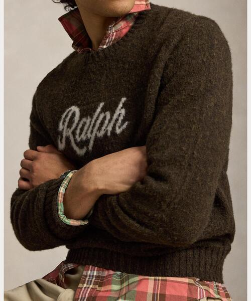 POLO RALPH LAUREN(ポロ ラルフ ローレン)の「The Ralph ロゴ セーター(ニット/セーター・メンズ・ブラウン・S/M/L)」の8枚目の写真
