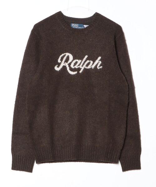 POLO RALPH LAUREN(ポロ ラルフ ローレン)の「The Ralph ロゴ セーター(ニット/セーター・メンズ・ブラウン・S/M/L)」の3枚目の写真