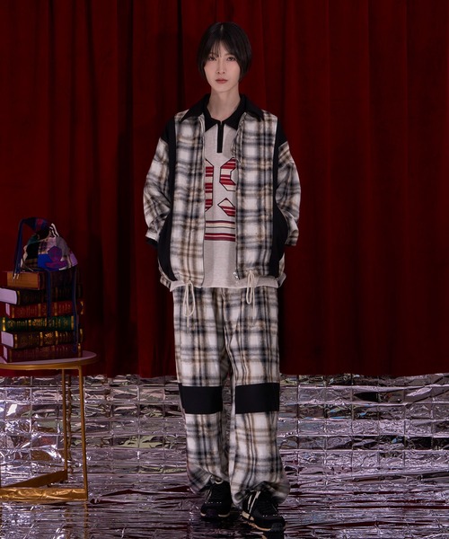 Nora Lily(ノラリリー)の「【Nora Lily】Deep Fade Check Pants(その他パンツ・レディース・ダークグレー/ブラック/カーキ・FREE)」の9枚目の写真