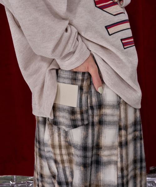 Nora Lily(ノラリリー)の「【Nora Lily】Deep Fade Check Pants(その他パンツ・レディース・ダークグレー/ブラック/カーキ・FREE)」の7枚目の写真