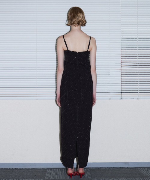 ANDRESD(アンドレスド)の「グリントリボンロングドレス / GLINT RIBBON LONG DRESS(ドレス・レディース・ブラック/ブラウン・S/M/L)」の20枚目の写真