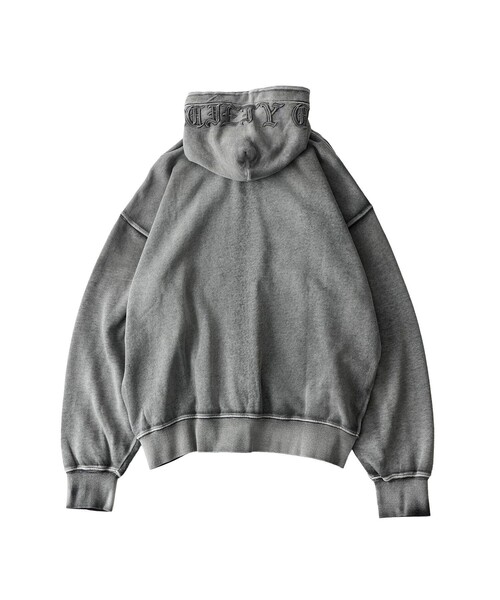 Subciety(サブサエティ)の「Double zip short hoodie(ベスト・メンズ・ブラック/グレー・L/M/S/XL)」の4枚目の写真