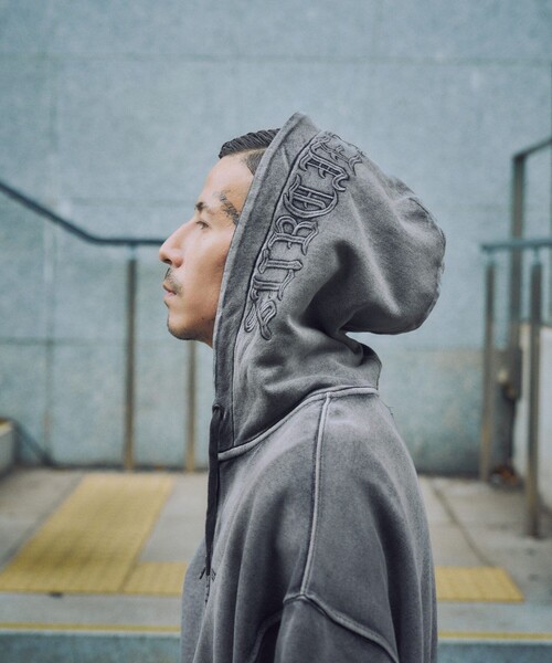 Subciety(サブサエティ)の「Double zip short hoodie(ベスト・メンズ・ブラック/グレー・L/M/S/XL)」の14枚目の写真