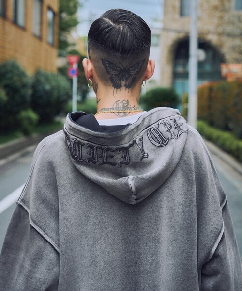 Subciety(サブサエティ)の「Double zip short hoodie(ベスト・メンズ・ブラック/グレー・L/M/S/XL)」の18枚目の写真