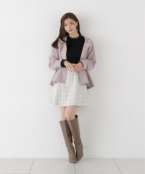 PROPORTION BODY DRESSING（プロポーションボディドレッシング）の「部分シアーレディニット / 1216270913（ニット/セーター・レディース・ホワイト系その他/ブラック/ピンク・MEDIUM/SMALL）」の12枚目の写真