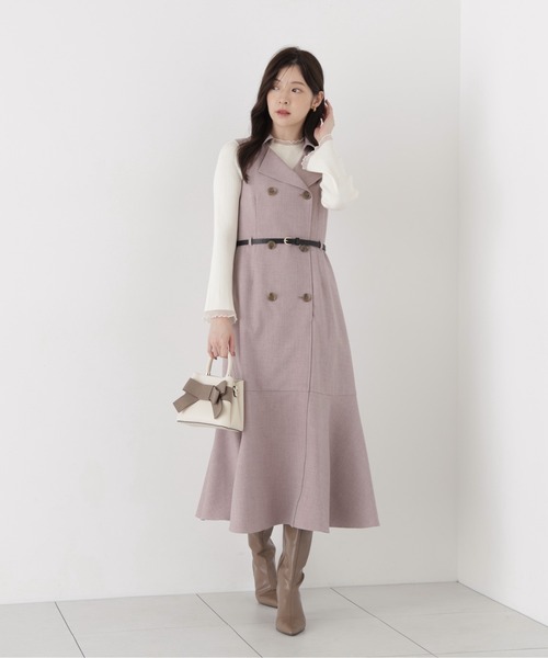 PROPORTION BODY DRESSING（プロポーションボディドレッシング）の「部分シアーレディニット / 1216270913（ニット/セーター・レディース・ホワイト系その他/ブラック/ピンク・MEDIUM/SMALL）」の21枚目の写真