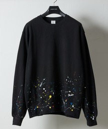NUMBER (N)INE（ナンバーナイン）の「HAND PAINTED FIRM COTTON LIGHT SHORT PILE L/S SWEATSHIRT / ハンドペイント ファーム コットン ライト ミニ裏毛 クルーネック スウェット（スウェット）」