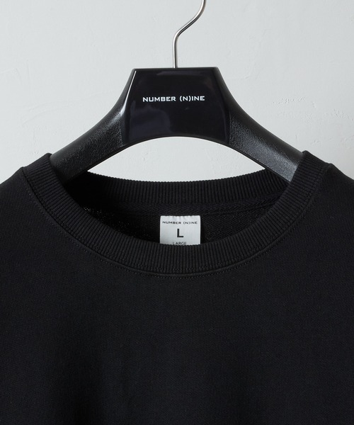 NUMBER (N)INE(ナンバーナイン)の「HAND PAINTED FIRM COTTON LIGHT SHORT PILE L/S SWEATSHIRT / ハンドペイント ファーム コットン ライト ミニ裏毛 クルーネック スウェット(スウェット・メンズ・グレー/グレー系その他2/ブラック/ブラック系その他2・M/L/XL)」の6枚目の写真