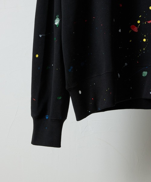 NUMBER (N)INE(ナンバーナイン)の「HAND PAINTED FIRM COTTON LIGHT SHORT PILE L/S SWEATSHIRT / ハンドペイント ファーム コットン ライト ミニ裏毛 クルーネック スウェット(スウェット・メンズ・グレー/グレー系その他2/ブラック/ブラック系その他2・M/L/XL)」の7枚目の写真