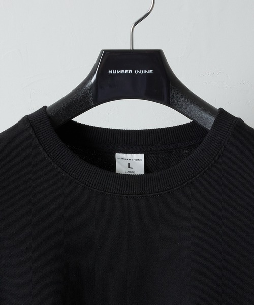 NUMBER (N)INE(ナンバーナイン)の「HAND PAINTED FIRM COTTON LIGHT SHORT PILE L/S SWEATSHIRT / ハンドペイント ファーム コットン ライト ミニ裏毛 クルーネック スウェット(スウェット・メンズ・グレー/グレー系その他2/ブラック/ブラック系その他2・M/L/XL)」の11枚目の写真