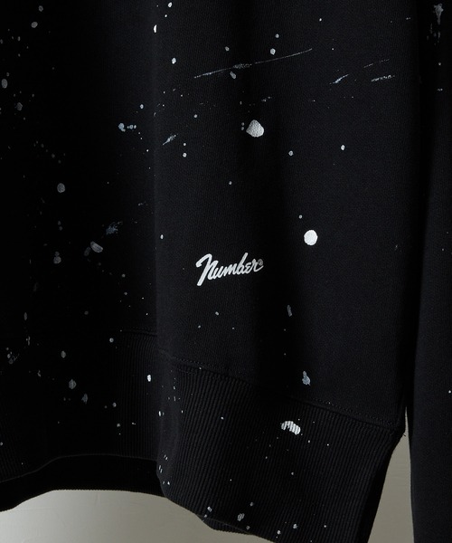 NUMBER (N)INE(ナンバーナイン)の「HAND PAINTED FIRM COTTON LIGHT SHORT PILE L/S SWEATSHIRT / ハンドペイント ファーム コットン ライト ミニ裏毛 クルーネック スウェット(スウェット・メンズ・グレー/グレー系その他2/ブラック/ブラック系その他2・M/L/XL)」の13枚目の写真