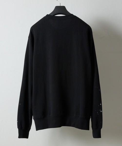 NUMBER (N)INE(ナンバーナイン)の「HAND PAINTED FIRM COTTON LIGHT SHORT PILE L/S SWEATSHIRT / ハンドペイント ファーム コットン ライト ミニ裏毛 クルーネック スウェット(スウェット・メンズ・グレー/グレー系その他2/ブラック/ブラック系その他2・M/L/XL)」の14枚目の写真