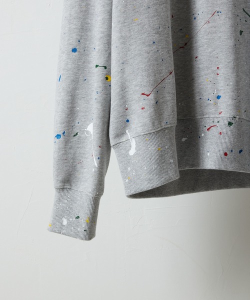 NUMBER (N)INE(ナンバーナイン)の「HAND PAINTED FIRM COTTON LIGHT SHORT PILE L/S SWEATSHIRT / ハンドペイント ファーム コットン ライト ミニ裏毛 クルーネック スウェット(スウェット・メンズ・グレー/グレー系その他2/ブラック/ブラック系その他2・M/L/XL)」の17枚目の写真
