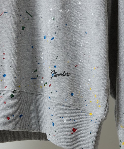 NUMBER (N)INE(ナンバーナイン)の「HAND PAINTED FIRM COTTON LIGHT SHORT PILE L/S SWEATSHIRT / ハンドペイント ファーム コットン ライト ミニ裏毛 クルーネック スウェット(スウェット・メンズ・グレー/グレー系その他2/ブラック/ブラック系その他2・M/L/XL)」の18枚目の写真