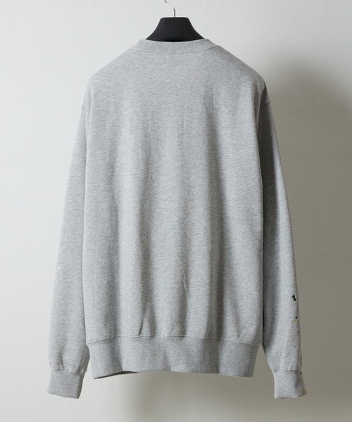 NUMBER (N)INE(ナンバーナイン)の「HAND PAINTED FIRM COTTON LIGHT SHORT PILE L/S SWEATSHIRT / ハンドペイント ファーム コットン ライト ミニ裏毛 クルーネック スウェット(スウェット・メンズ・グレー/グレー系その他2/ブラック/ブラック系その他2・M/L/XL)」の19枚目の写真