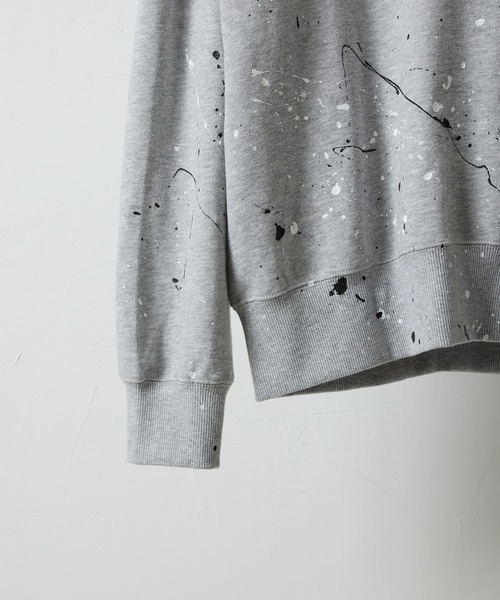 NUMBER (N)INE(ナンバーナイン)の「HAND PAINTED FIRM COTTON LIGHT SHORT PILE L/S SWEATSHIRT / ハンドペイント ファーム コットン ライト ミニ裏毛 クルーネック スウェット(スウェット・メンズ・グレー/グレー系その他2/ブラック/ブラック系その他2・M/L/XL)」の22枚目の写真
