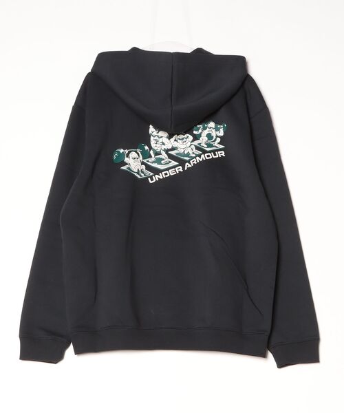 UNDER ARMOUR（アンダーアーマー）の「アンダーアーマー UNDER ARMOUR UAライバルフリース グラフィック フーディー（パーカー・メンズ・グレー/ブラック・3L/LL/L/M/S）」の3枚目の写真