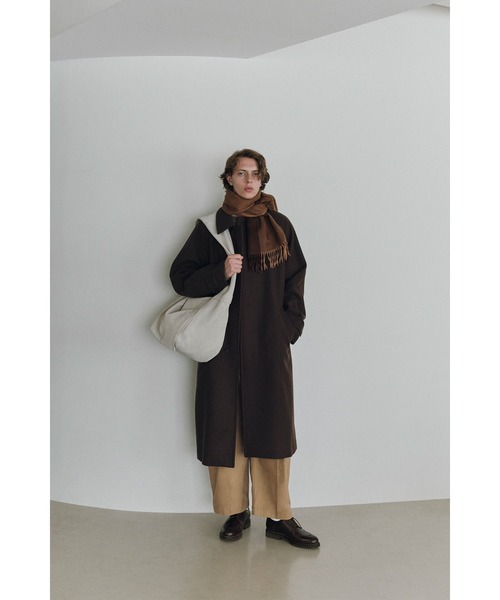 YLEVE(イレーヴ)の「YLEVE / SUPER140'S WOOL MELTON CO(ダウンジャケット/コート・メンズ・ブラウン・5)」の12枚目の写真