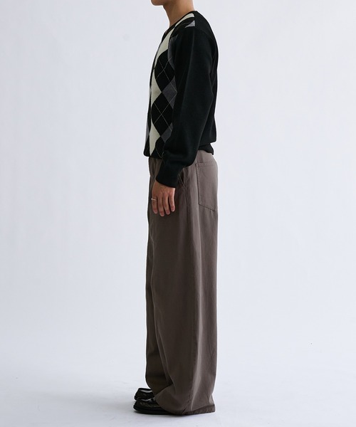sedacle(セダクル)の「Argyle V-neck Knit/アーガイル Vネック ニット(ニット/セーター・メンズ・ブラック/ワインレッド・SMALL/MEDIUM/LARGE)」の12枚目の写真