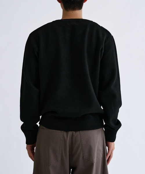 sedacle(セダクル)の「Argyle V-neck Knit/アーガイル Vネック ニット(ニット/セーター・メンズ・ブラック/ワインレッド・SMALL/MEDIUM/LARGE)」の8枚目の写真
