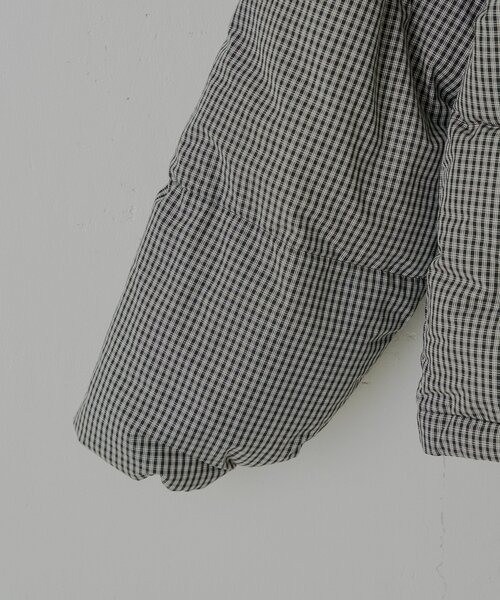 WHIMSIC（ウィムジック）の「【UNISEX/2size】チェックパデットジャケット（ダウンジャケット/コート・メンズ・ブラック/ベージュ・1/2）」の22枚目の写真