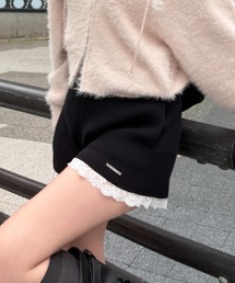 RAY CASSIN | 【セットアップ対応】裾レースニットショートパンツ(その他パンツ)