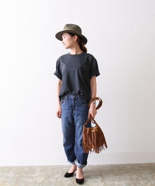 coen（コーエン）の「【WEB限定】オーバーダイビッグT（Tシャツ/カットソー・メンズ・ブラック/ケリー・MEDIUM/LARGE）」の16枚目の写真