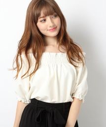 Heather | ジャガードシャーリングプルオーバー　724170(Tシャツ/カットソー)