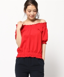 Heather | ジャガードシャーリングプルオーバー　724170(Tシャツ/カットソー)