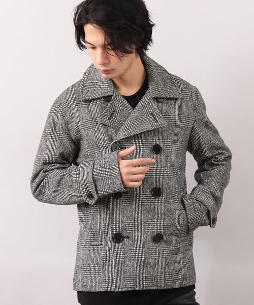 8(eight)(エイト)の「メルトンウールピーコート(ピーコート・メンズ・グレー/ブラック/カーキ/チャコールグレー/オレンジ系その他/ターコイズブルー/キャメル/マスタード/ネイビー/レッド/ワイン/チェック・X-LARGE/LARGE/MEDIUM/SMALL/XX-LARGE)」の12枚目の写真