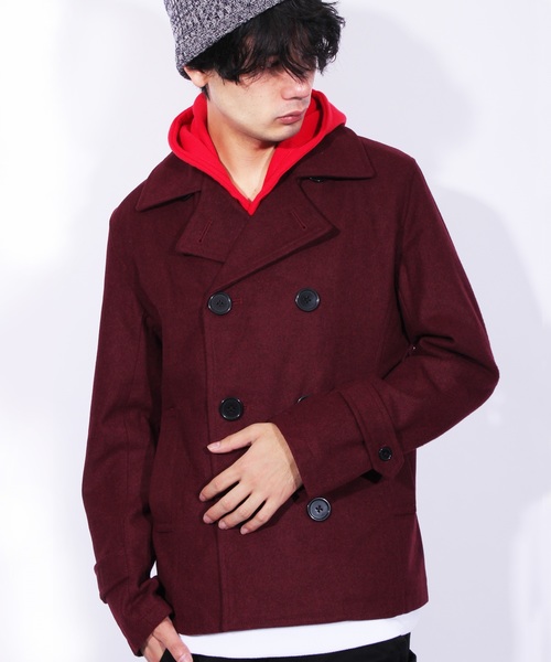 8(eight)(エイト)の「ウール メルトン ピーコート(ピーコート)」|ワイン