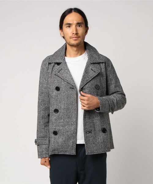 8(eight)(エイト)の「メルトンウールピーコート(ピーコート・メンズ・グレー/ブラック/カーキ/チャコールグレー/オレンジ系その他/ターコイズブルー/キャメル/マスタード/ネイビー/レッド/ワイン/チェック・X-LARGE/LARGE/MEDIUM/SMALL/XX-LARGE)」の13枚目の写真