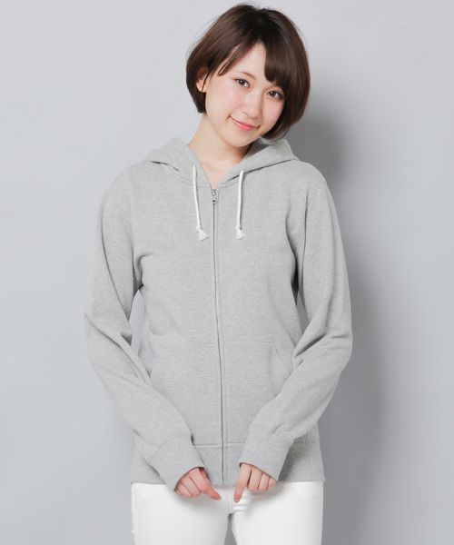 パーカー 「Champion」無地ジップパーカー レディース Champion（チャンピオン）の「【Champion】無地ジップパーカー