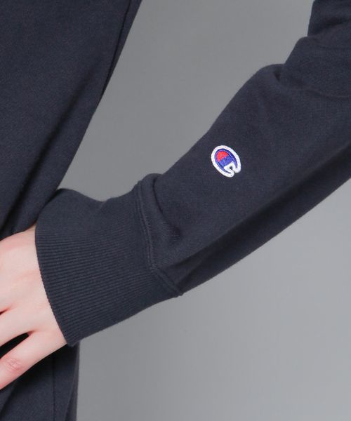 Champion（チャンピオン）の「【Champion】無地ジップパーカー（パーカー・レディース・グレー/ネイビー/カーキ/ワイン/キナリ/ブラック・SMALL/LARGE/MEDIUM）」の12枚目の写真