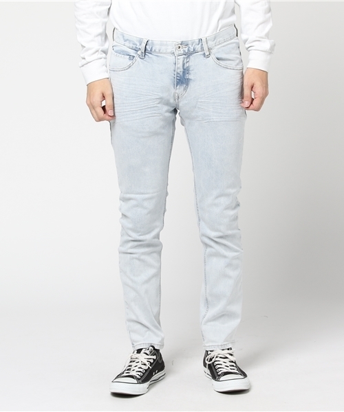 VENCEEXCHANGE(ヴァンスエクスチェンジ)の「デニムスキニーパンツ (デニムパンツ・メンズ・ブルー/ライトブルー・SMALL/LARGE/MEDIUM)」の2枚目の写真