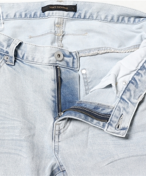 VENCEEXCHANGE(ヴァンスエクスチェンジ)の「デニムスキニーパンツ (デニムパンツ・メンズ・ブルー/ライトブルー・SMALL/LARGE/MEDIUM)」の10枚目の写真