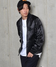 SHIPS JET BLUE | SHIPS JET BLUE: サテン スーベニアジャケット■(ナイロンジャケット)