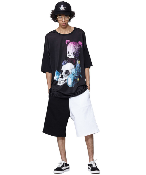 ankoROCK（アンコロック）の「スカル抱っこクマTシャツ