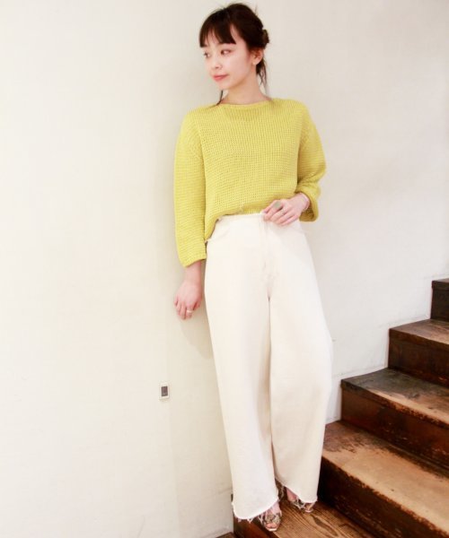 plage(プラージュ)の「《追加》Soft Twill ワイドパンツ◆(その他パンツ・レディース・アイボリー・36/34/38)」の22枚目の写真