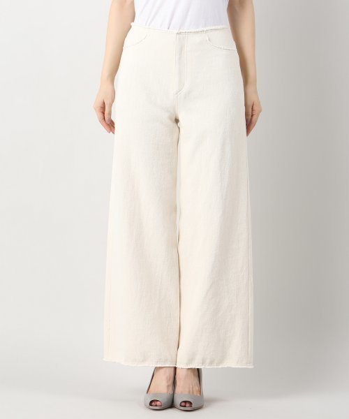 plage(プラージュ)の「《追加》Soft Twill ワイドパンツ◆(その他パンツ・レディース・アイボリー・36/34/38)」の14枚目の写真