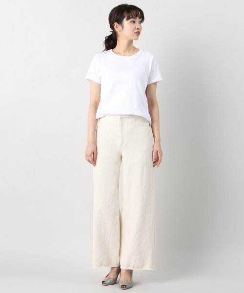 plage(プラージュ)の「《追加》Soft Twill ワイドパンツ◆(その他パンツ・レディース・アイボリー・36/34/38)」の7枚目の写真